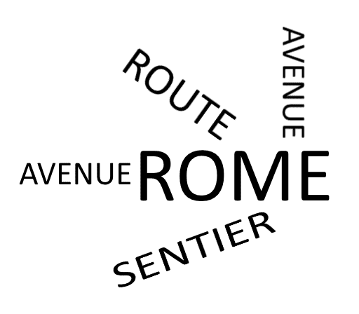 Entre les lignes AVENUE ROME ROUTE SENTIER
