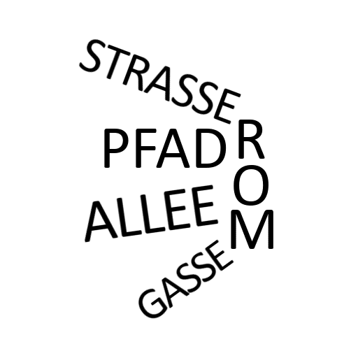 Dingbats STRASSE PFAD ALLEE GASSE ROM