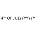 Dingbats 4TH OF JULYYYYYY